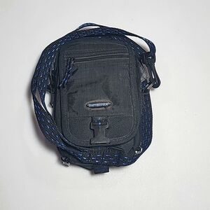 Small Black blue Samsonite journey compact camera cross body bag